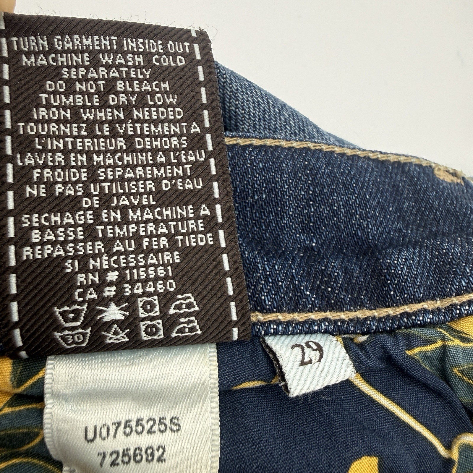 7 For All Mankind Bootcut Distressed Organic Cotton Jeans – Size 29 Low Rise