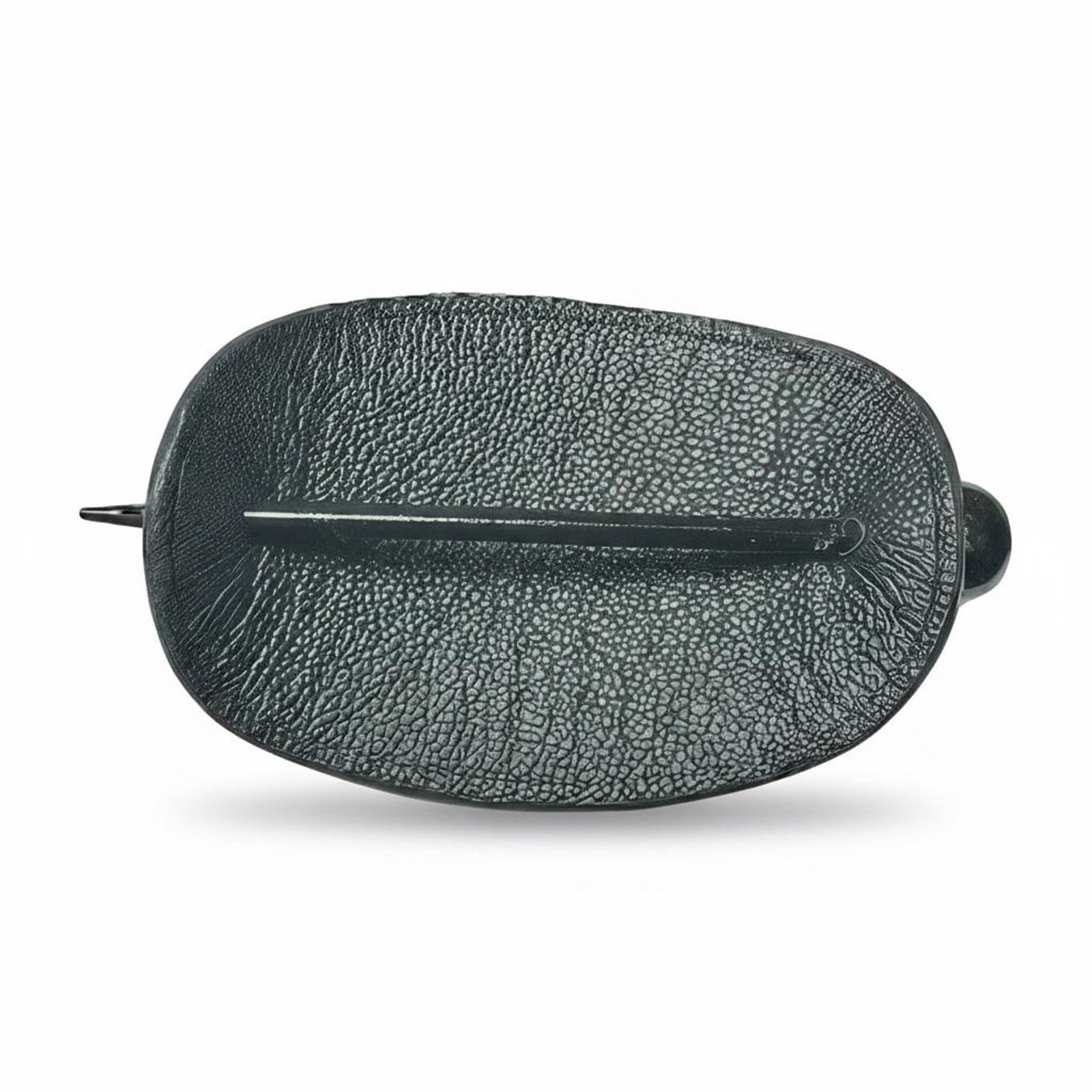 Handcrafted Leather Hair Barrette 5″ x 3″ Oval