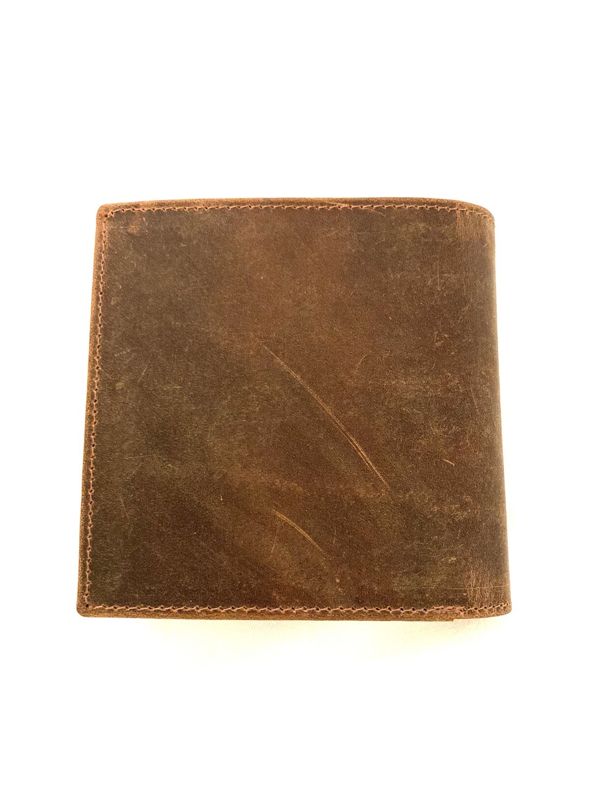 Buffalo Leather Hipster Wallet, 20 Credit Card Slots, 2 id windows, Vintage