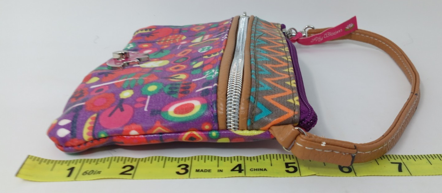 Lily Bloom Floral Wristlet Colorful Eco Friendly