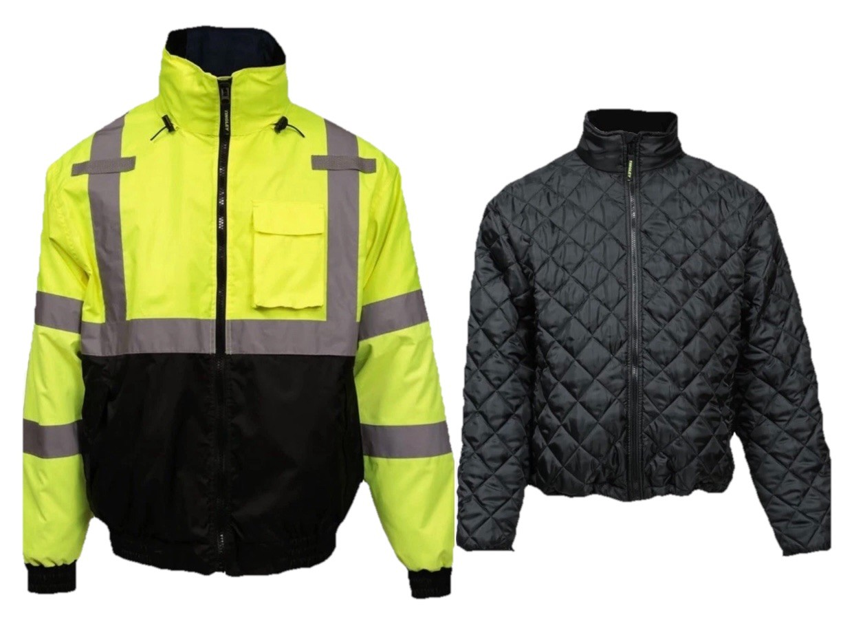2 in 1 TINGLEY Insulated Safety Bomber Jacket 3.1 ROAD WORK HIGH VISIBILITY 2XL