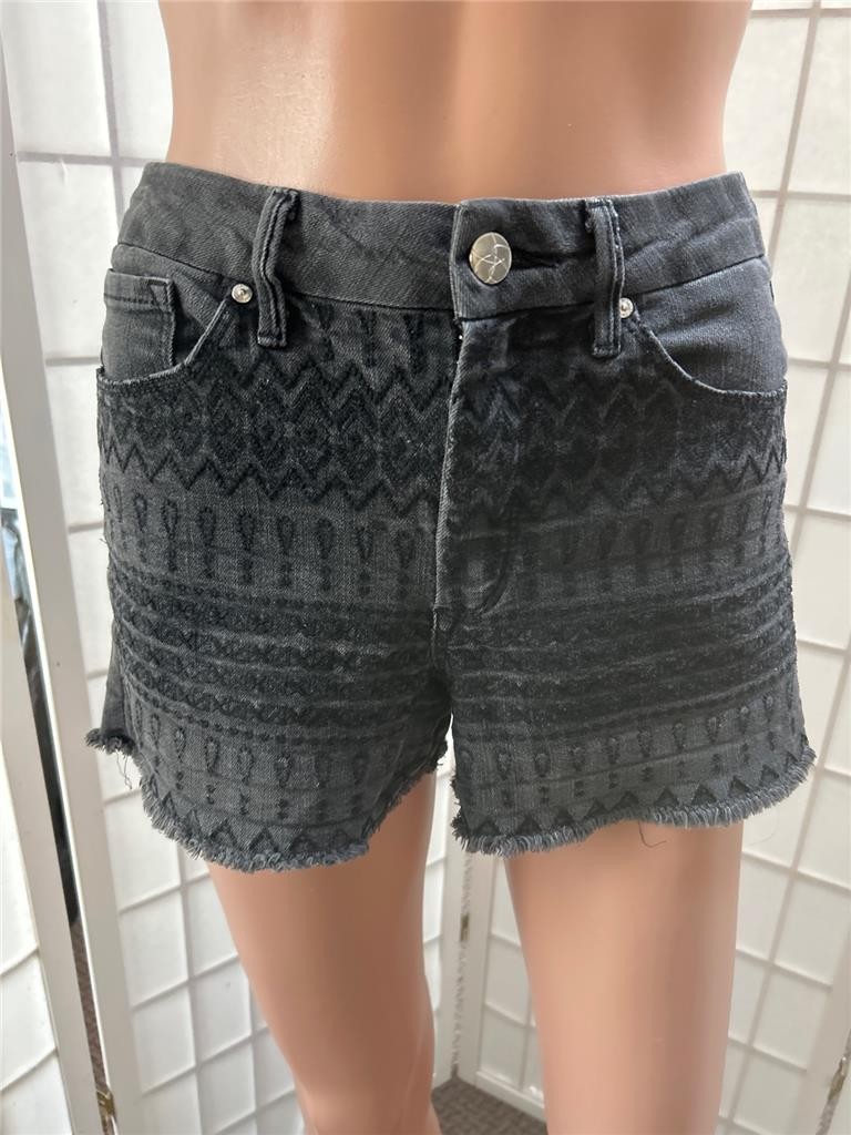 Women’s Jessica Simpson 27 Charcoal Black Uptown High Rise Shorts