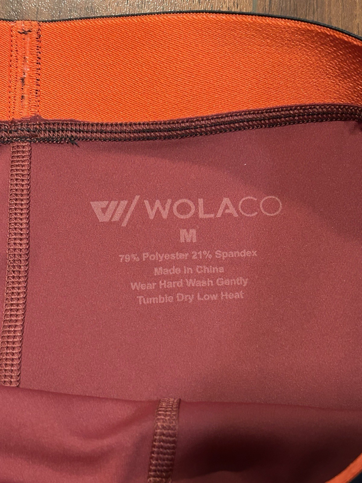 WOLACO Men’s Red Compression Activewear Shorts w/ Pockets Size L 7″ Inseam