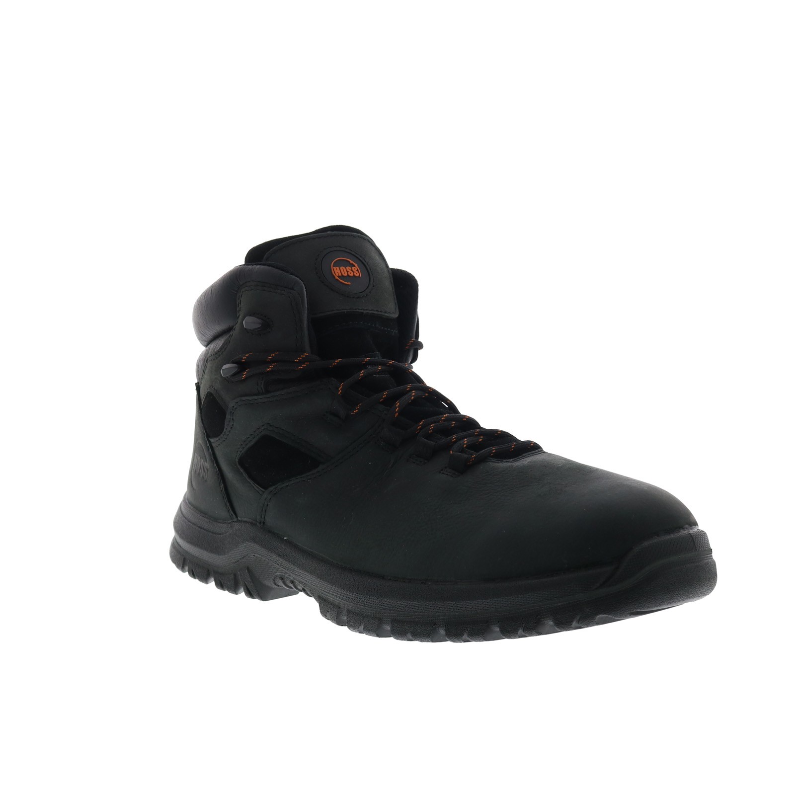 Hoss Lorne Soft Toe 60174 Mens Black Wide Leather Work & Safety Boots 11