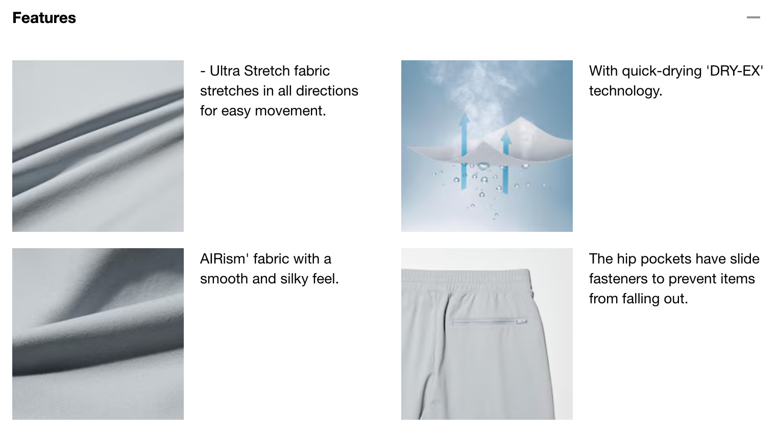 UNIQLO Ultra Stretch Active Jogger Pants DryEX High Quality Materials NEW XS-4XL
