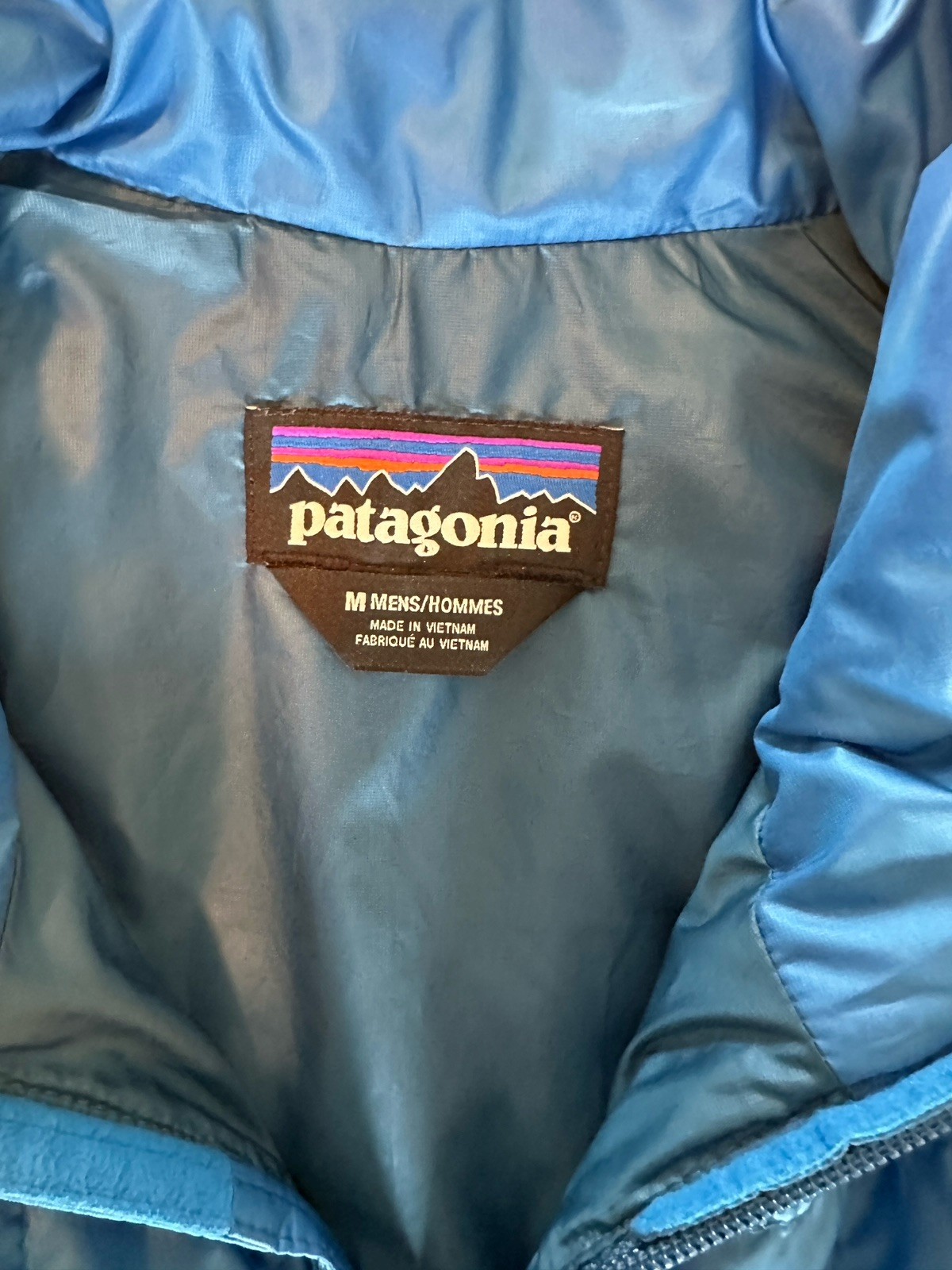 Patagonia Men’s Medium Nano Puff Vest Andes Blue