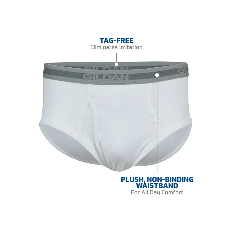 Gildan Men’s Underwear White Brief 5,10 Pack