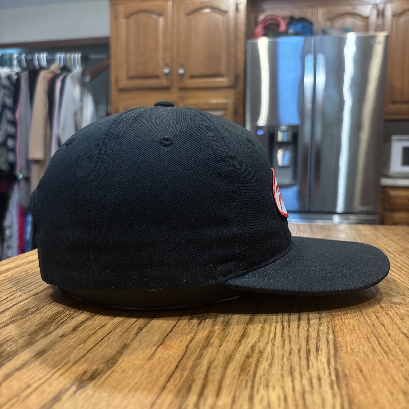 Decky Prolube Racing Snapback Hat Black Red Automotive Oil Shop Mechanic Cap