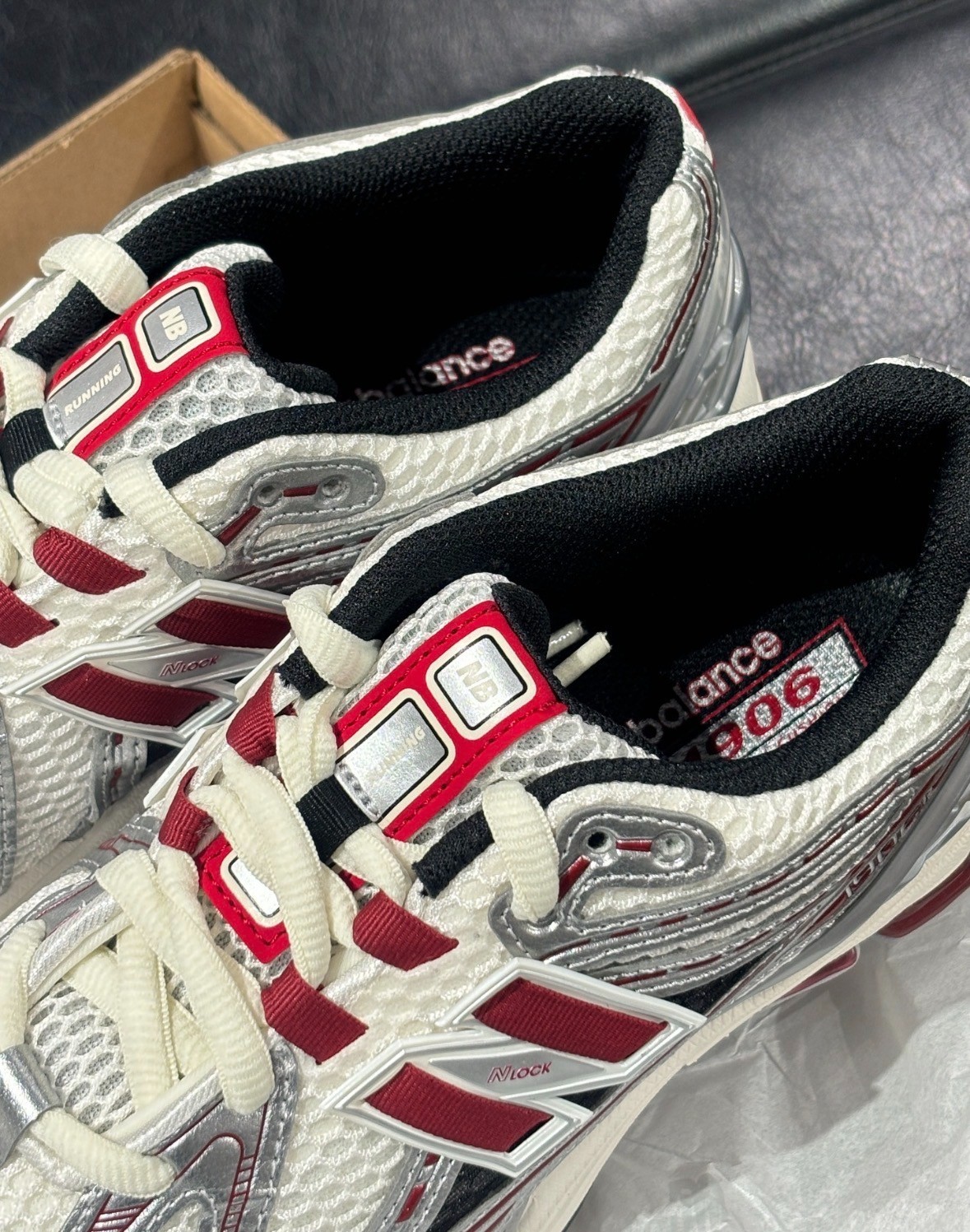 New Balance 1906R M1906REA Silver red Running Lifestyle Shoes Men New With Box