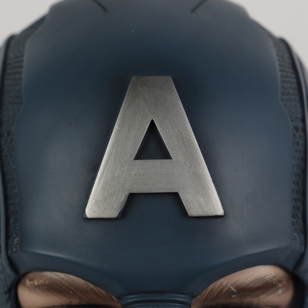 Avengers Captain America Helmet Cosplay Superhero Half Head Mask Soft PVC Helmet