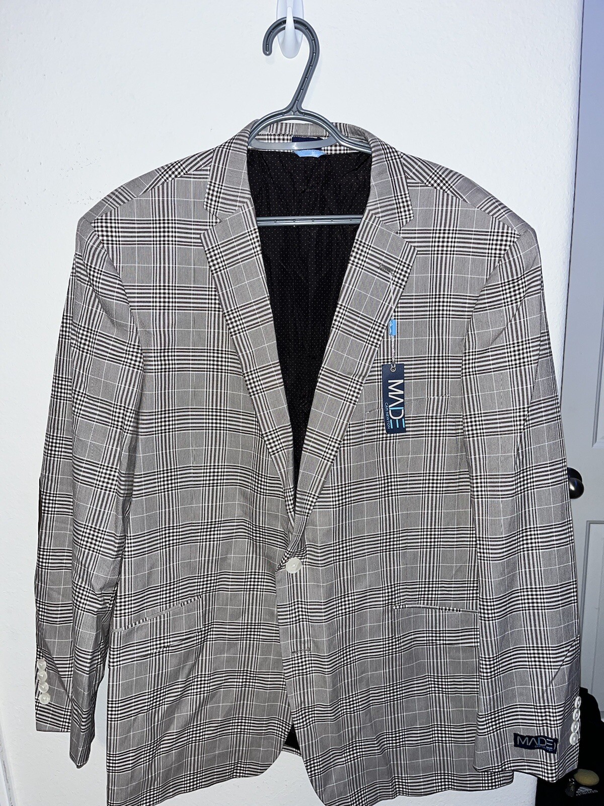 MADE by Cam Newton Sports Jacket Mens Size 48R Multicolor Striped Regular Fit