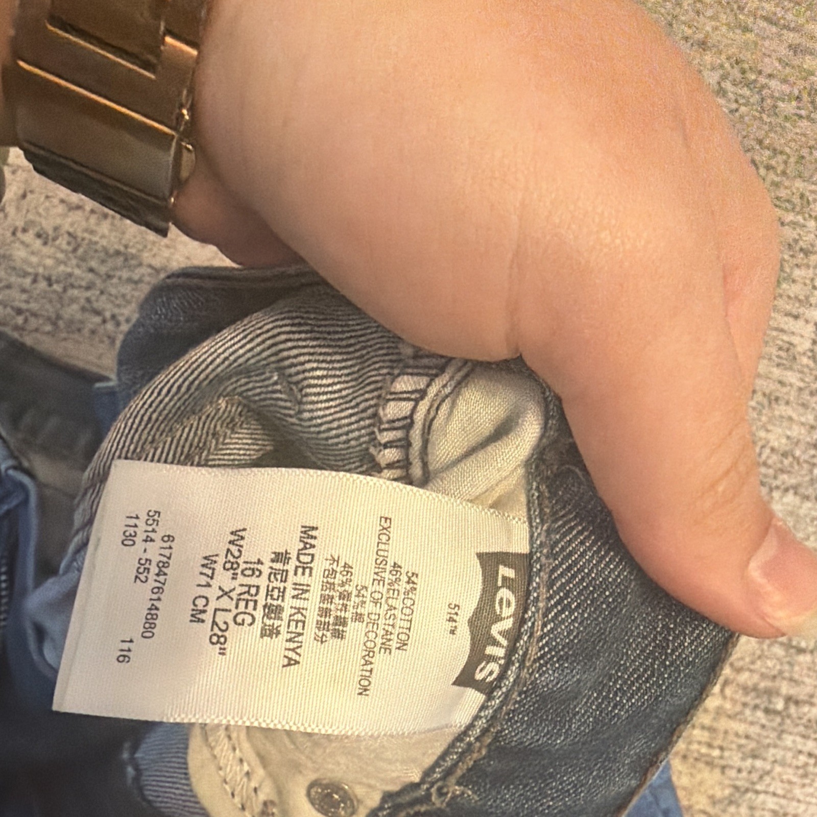 Levi’s Women’s 514 500 Series Blue Medium Wash Slim Straight Jeans 5-Pocket
