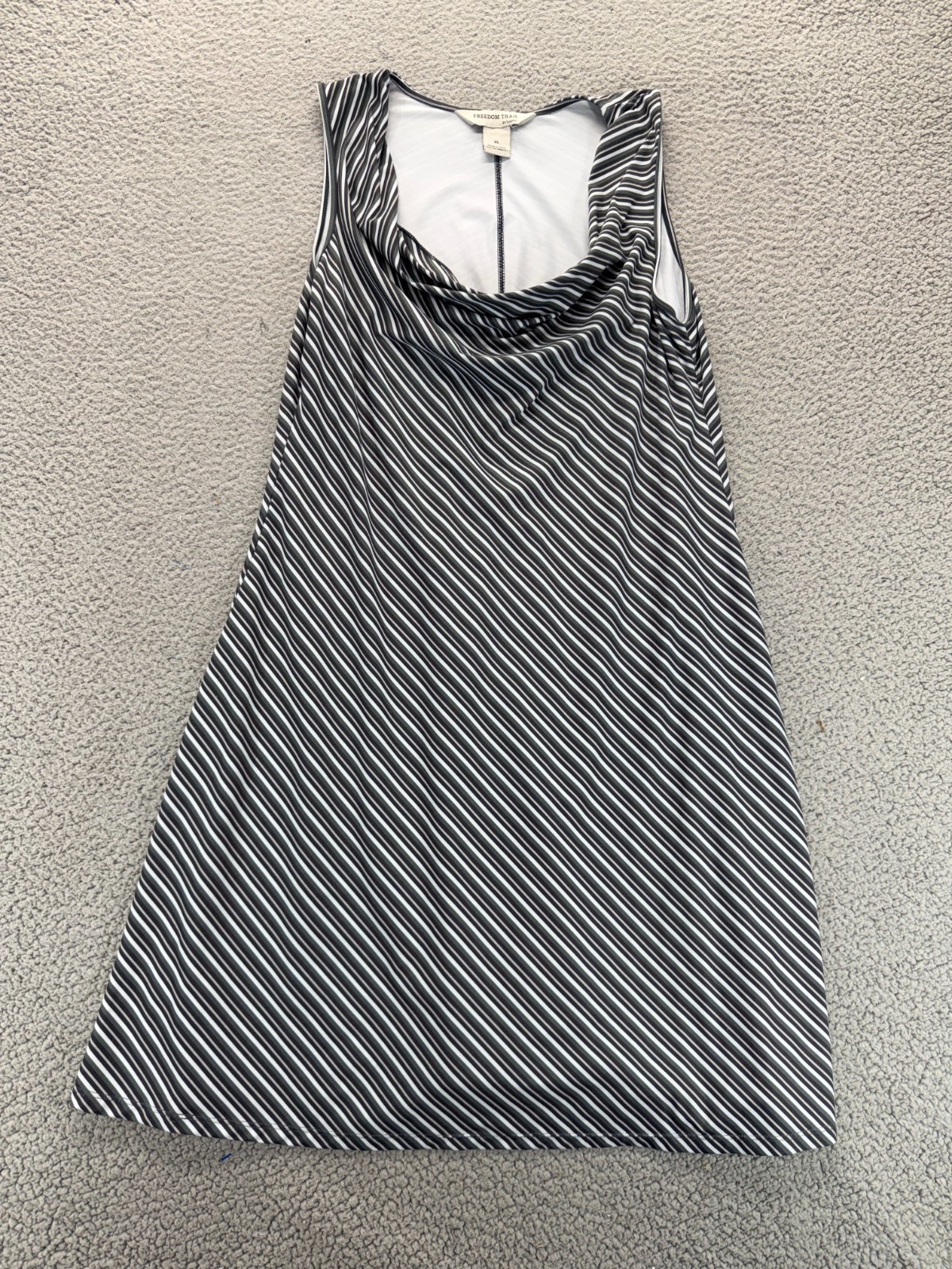 Freedom Trail by Kyodan Womens Cowl Neck Active Sport Dress Black White Size XL