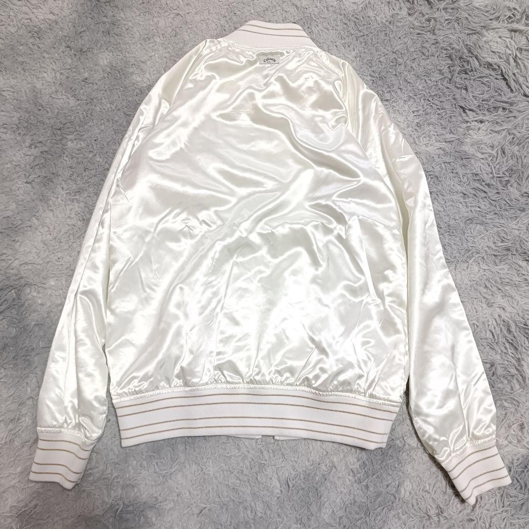 M Size Stadium Jacket Golf Blouson Y2K Shiny Sukajan