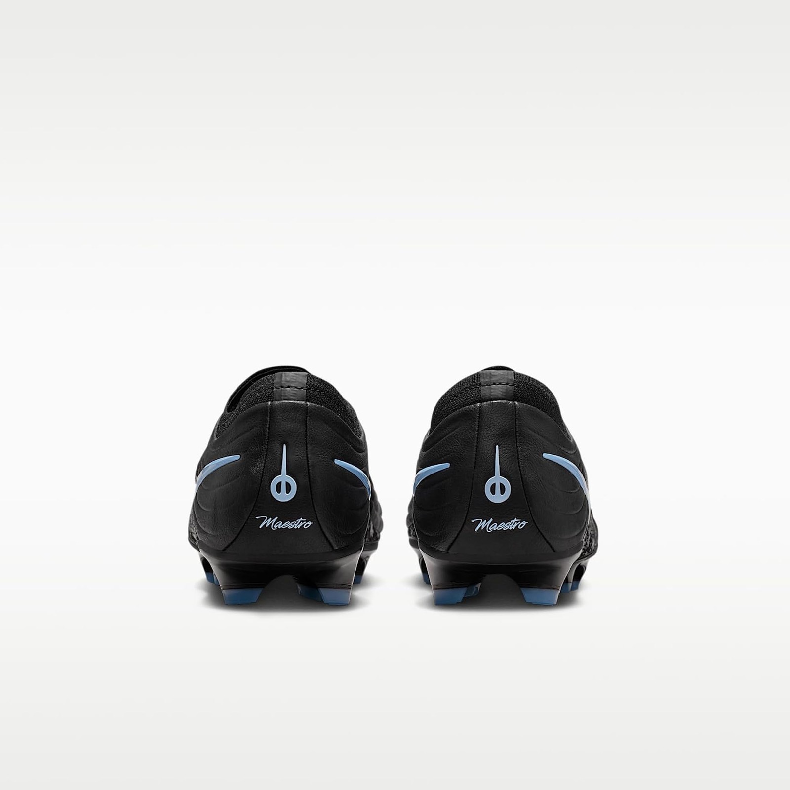 Nike Tiempo Maestro Elite Firm-Ground Low-Top Soccer Cleats (Black/Ice Blue) Siz