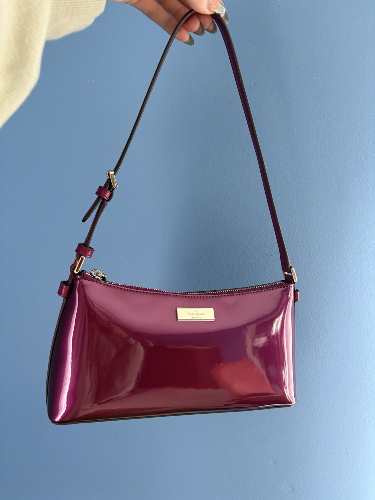 Kate Spade New York Kenzie in Dark Raspberry with matching wallets