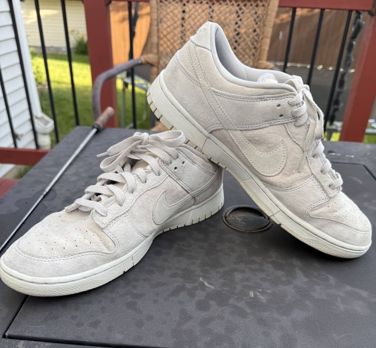 Nike Dunk Low Premium Men’s Size 12 Vast Grey Suede Shoes Nice