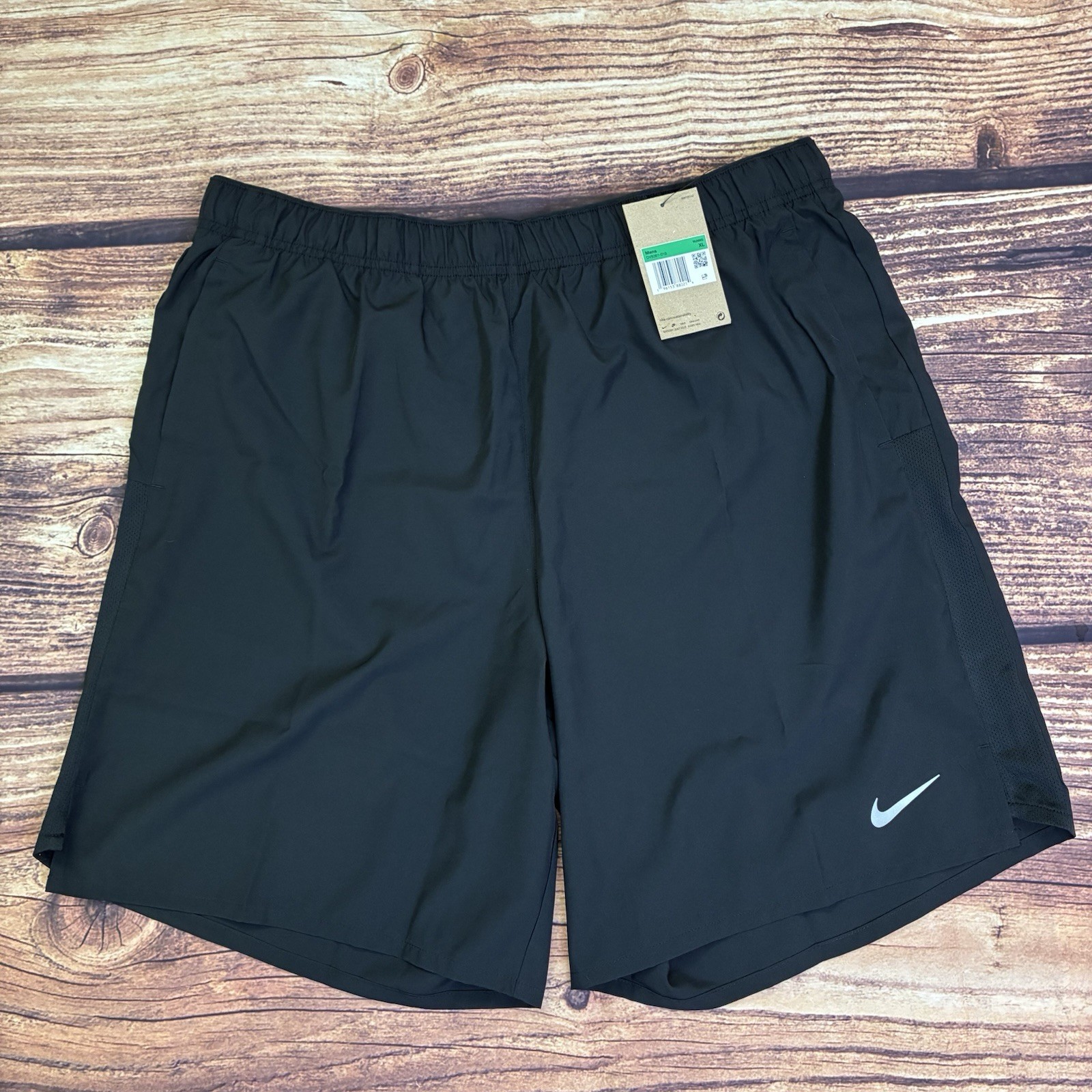 Nike Challenger Mens Running Shorts 9″ Brief Lined XL Extra Large Black DV9361