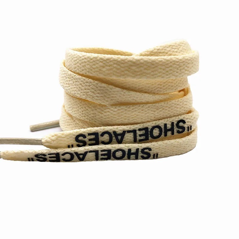 Silicone Printing Shoelaces with Zip Tie Off White The Ten Shoelaces for Sneaker