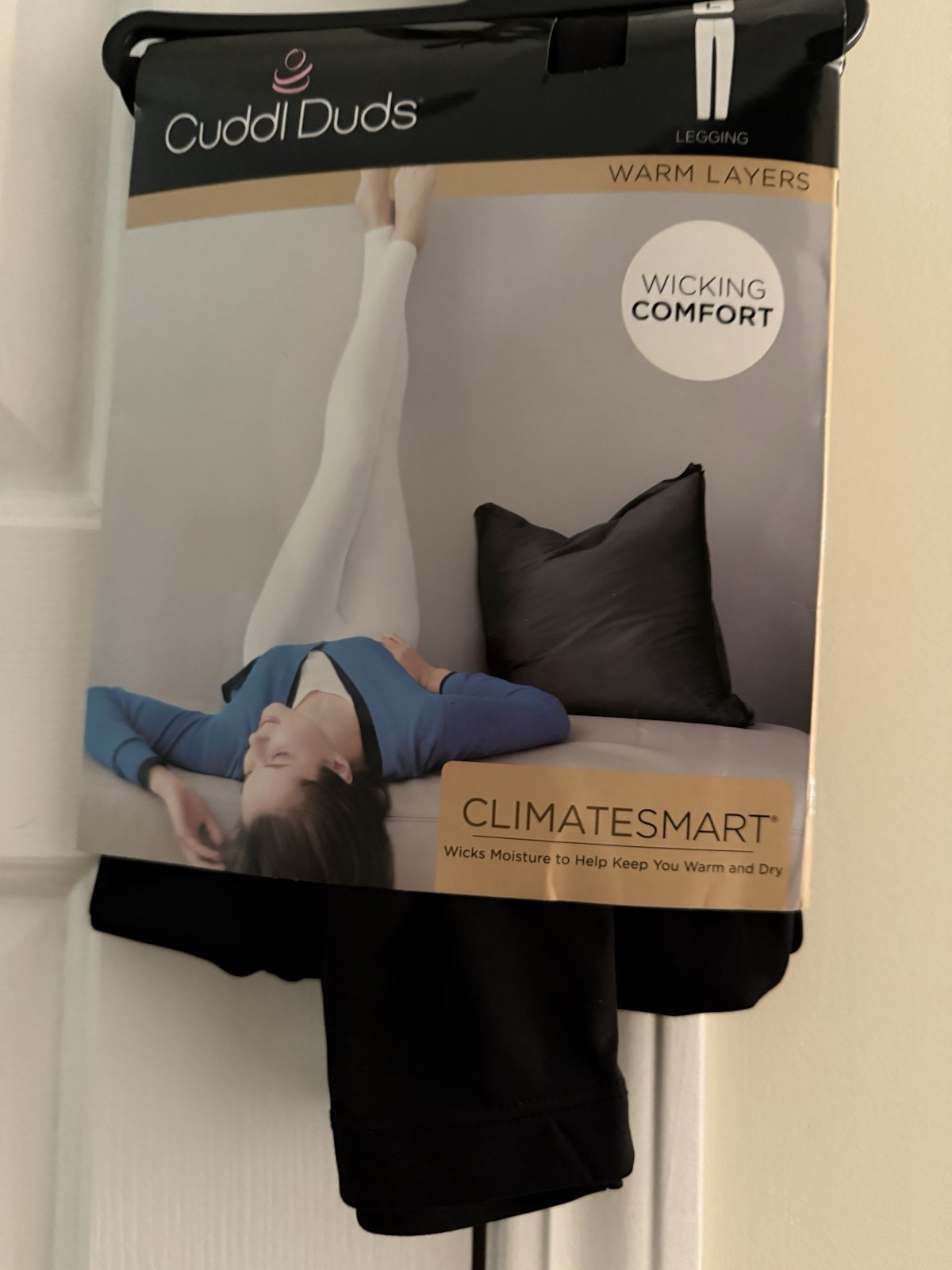 Cuddl Duds Women’s Black ClimateSmart Leggings Size Large NWT