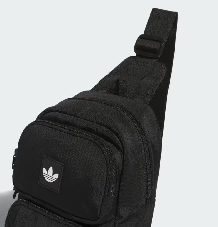 Adidas Utility 4 Sling Crossbody Bag Black JJ7418 NWT MSRP $52