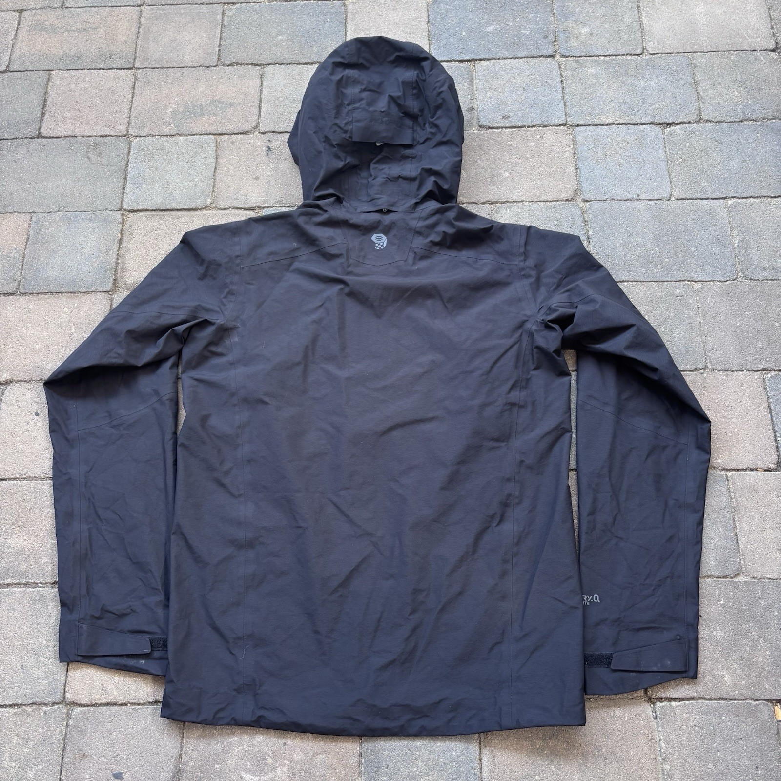 Mountain Hardwear Dry.Q Elite Rain Shell Jacket Men’s S Black Waterproof Hooded