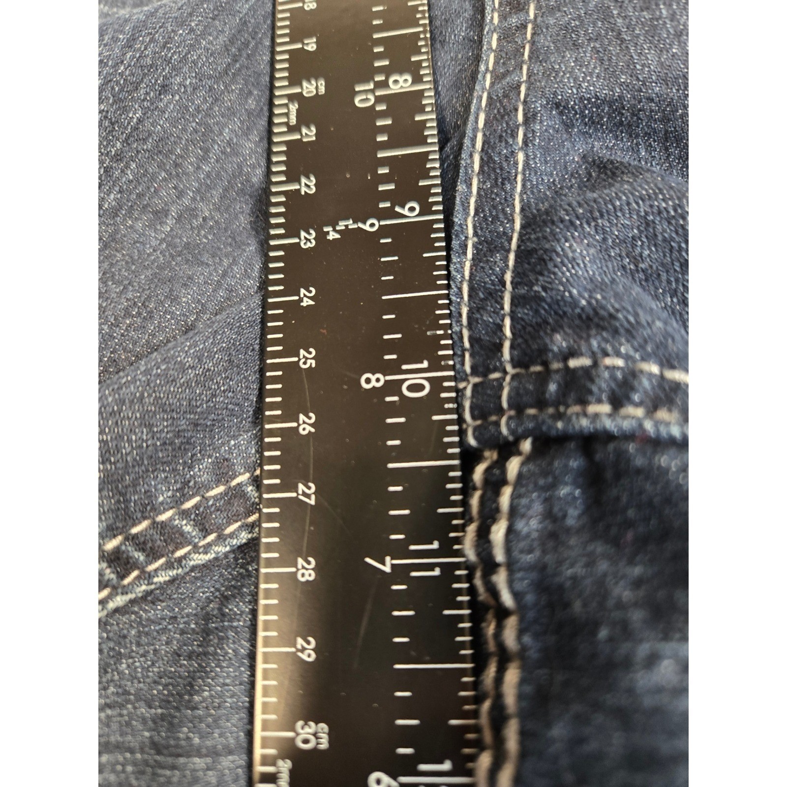 Vtg Z. Cavaricci Womens Plus Size 22 Dk. Wash Flare Leg Embroidered Pocket Jeans