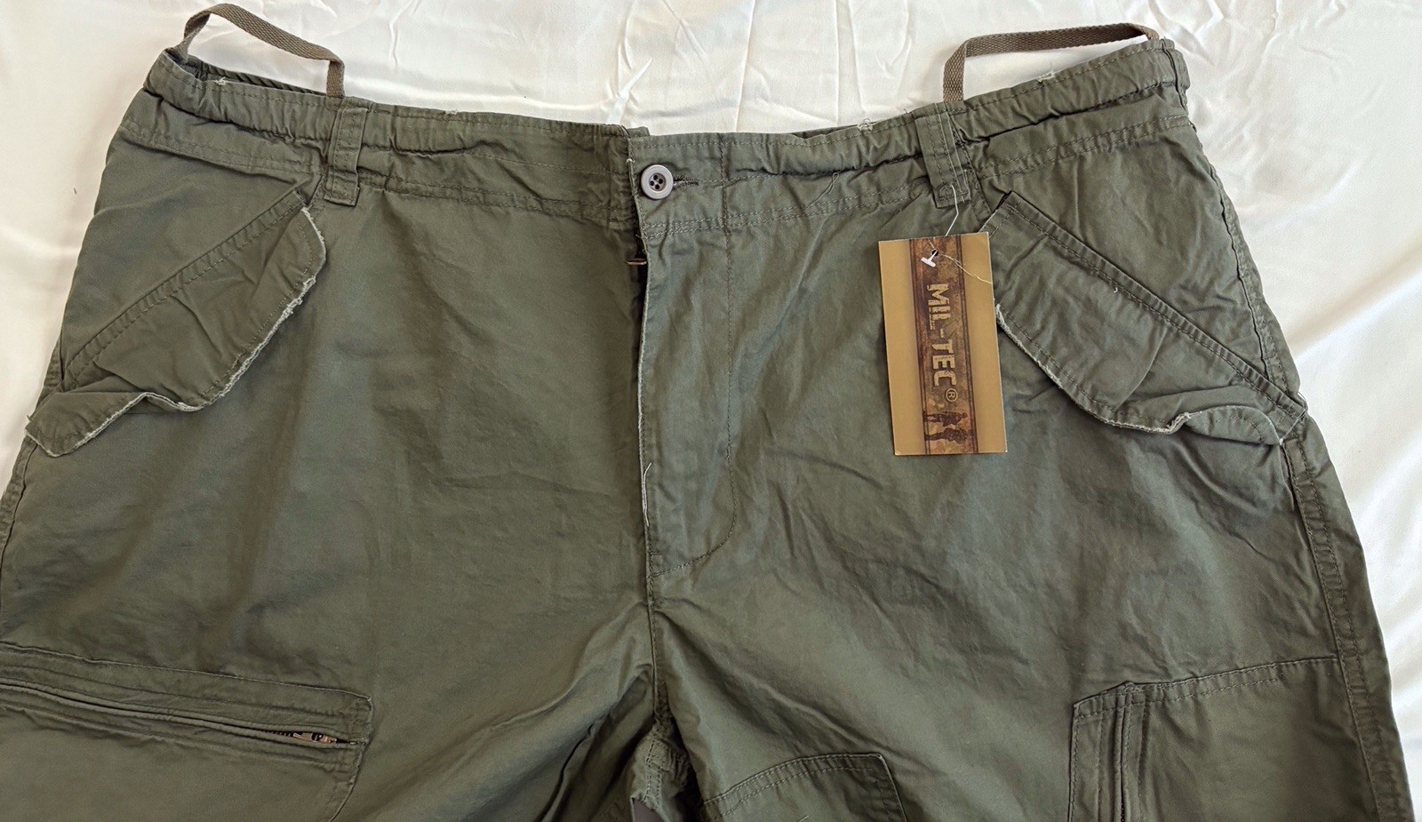 Military Mil-Tec Multi Pocket Tactic Cargo Pants OD Green 2XL 11502001 NWT Army