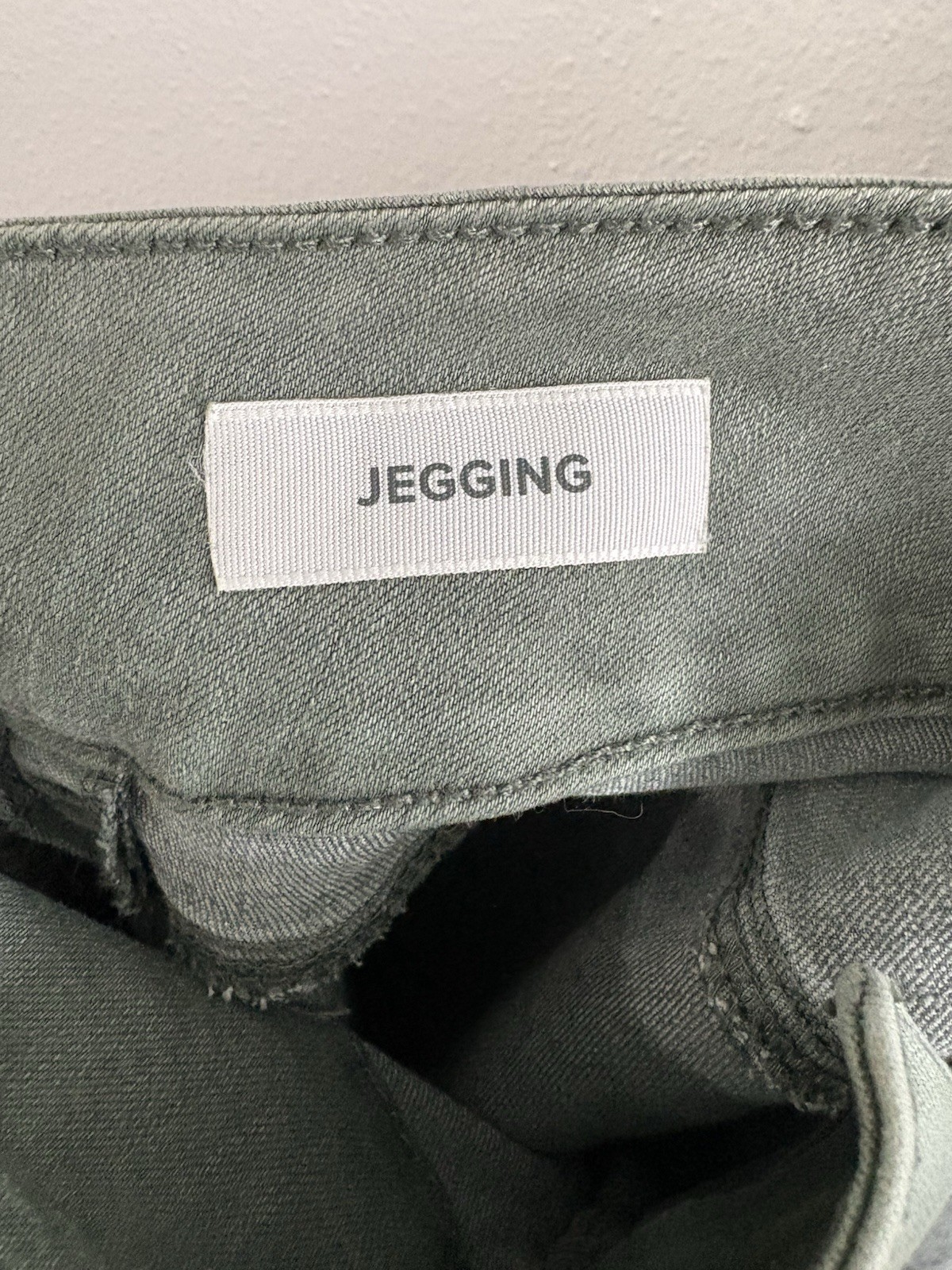 Torrid First at Fit Multi Zip High Rise Skinny Jeggings Olive Green 12R