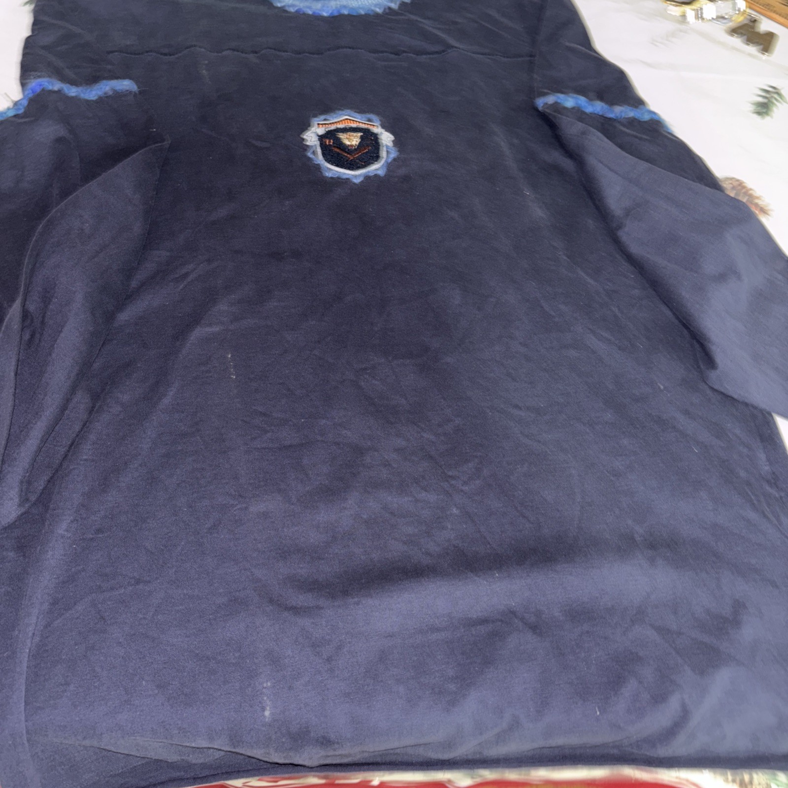 Class Roberto Cavalli Men’s Long Sleeve Shirt Black Blue Designer Casual IT 52