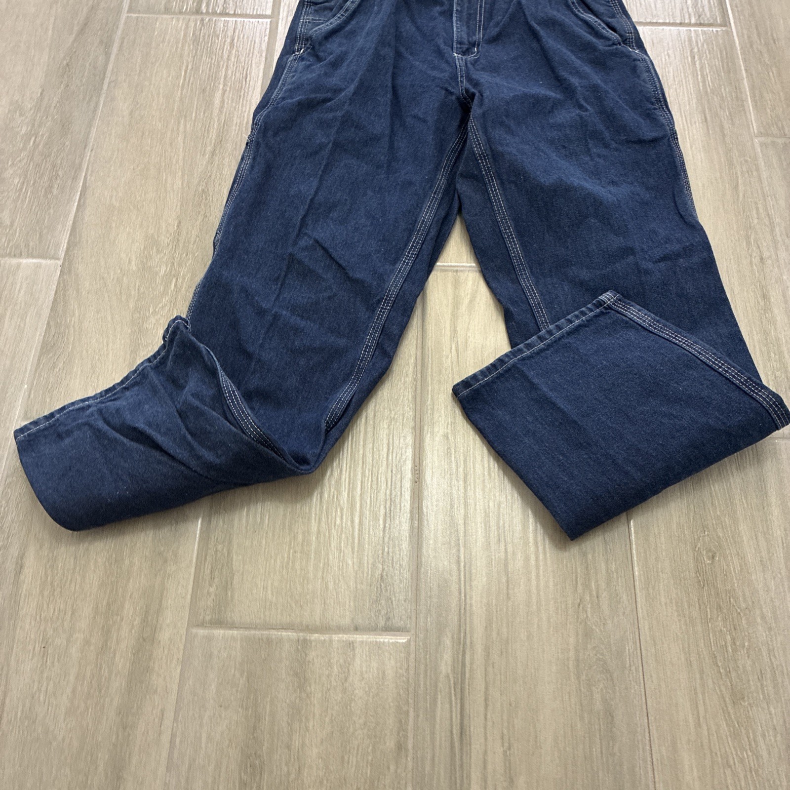 Carhartt Jeans Mens 31×30 Relaxed Fit Carpenter Dark Wash Blue Denim Pants