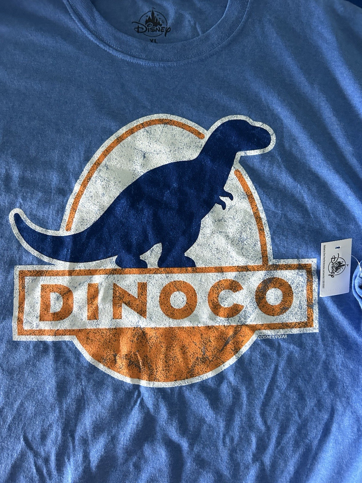 DINOCO DISNEY PIXAR logo T Shirt Men’s XL New animated Cars PISTON CUP RACING