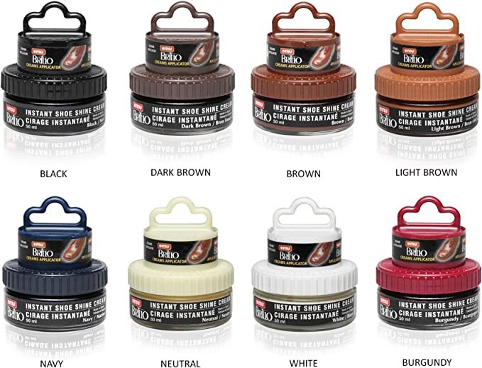 Moneysworth & Best Instant Shoe Shine Cream Kit 50 ml Choose your color