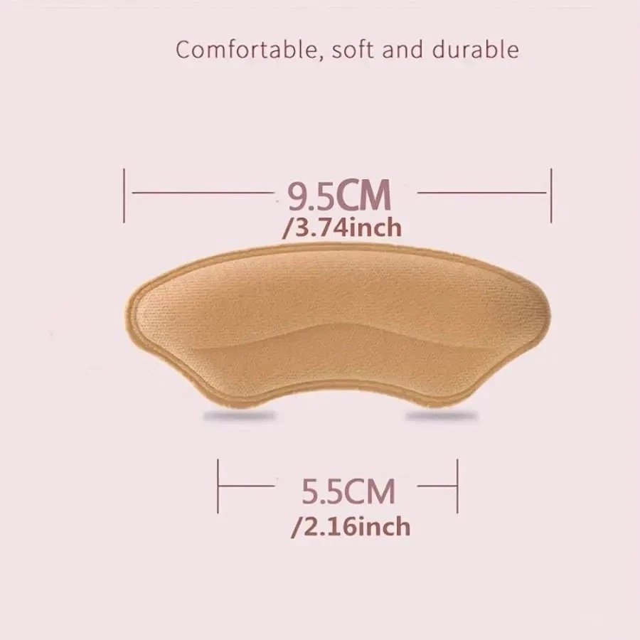 8-Pack Heel Pads for Too Big Shoes Self-Adhesive Heel Protectors Heel Inserts