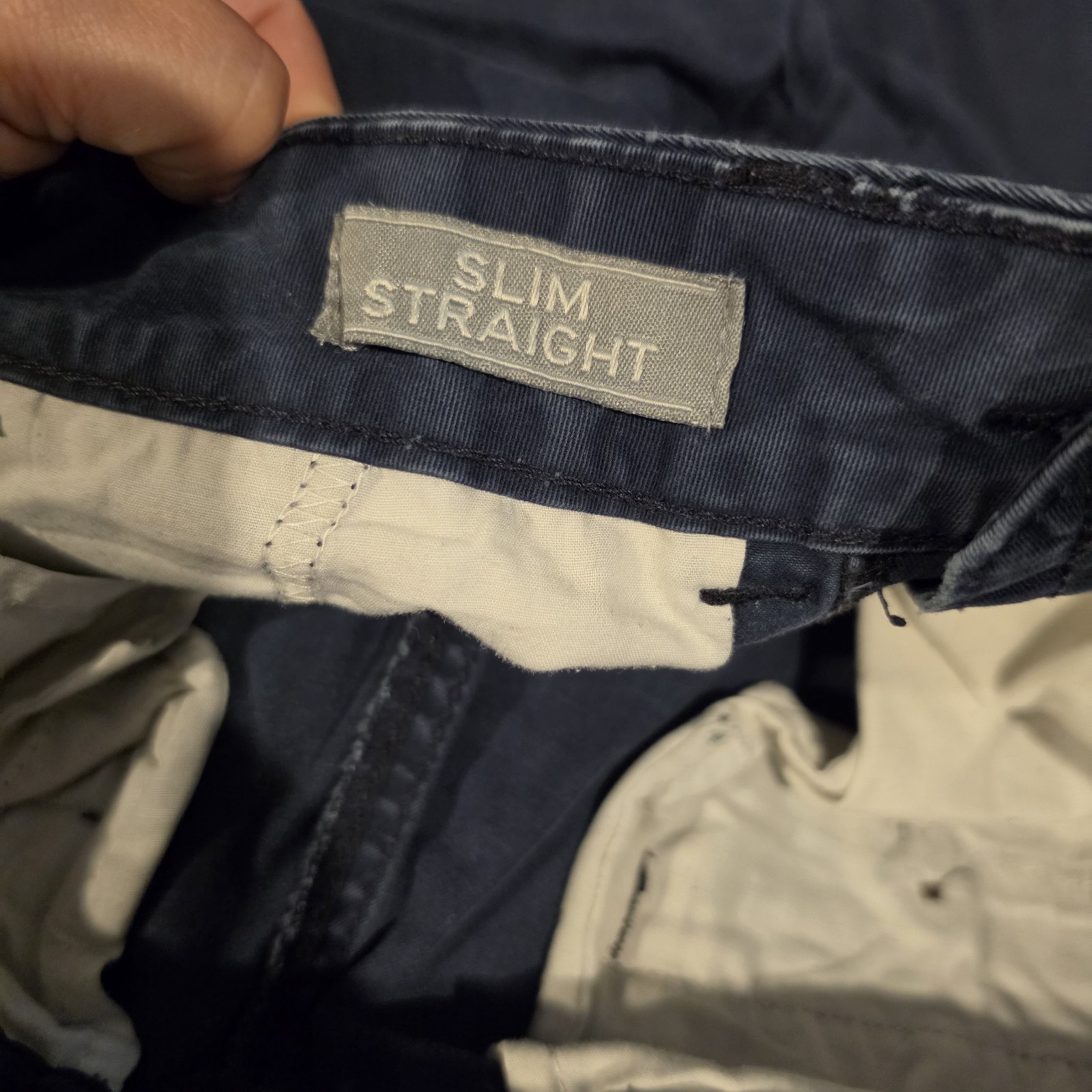 Aéropostale Blue Twill Chino Pants Men’s 29 Waist Slim Fit Straight Leg
