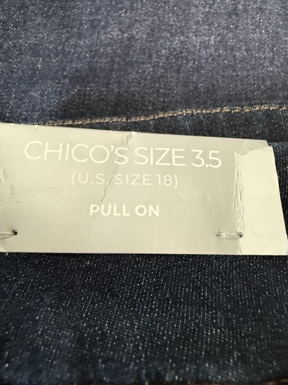NWT Chico’s Blue Pull On Denim Skort Chico’s 3.5 US 18
