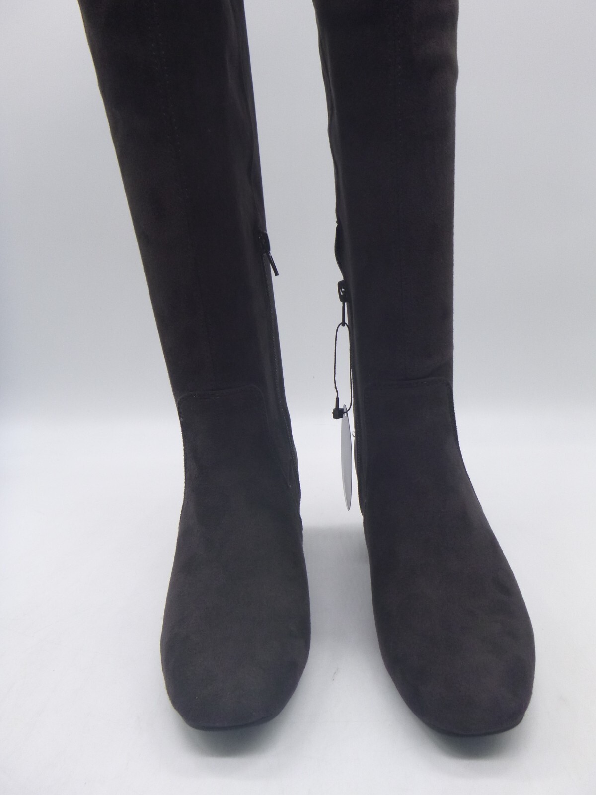 Alfani Novaa Brown Synthetic Over the Knee High Boots Size 5.5 M Wide Calf