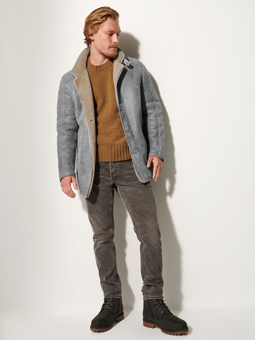 MENS Pierre Sheepskin Coat-Premium Leather & Cozy Warmth