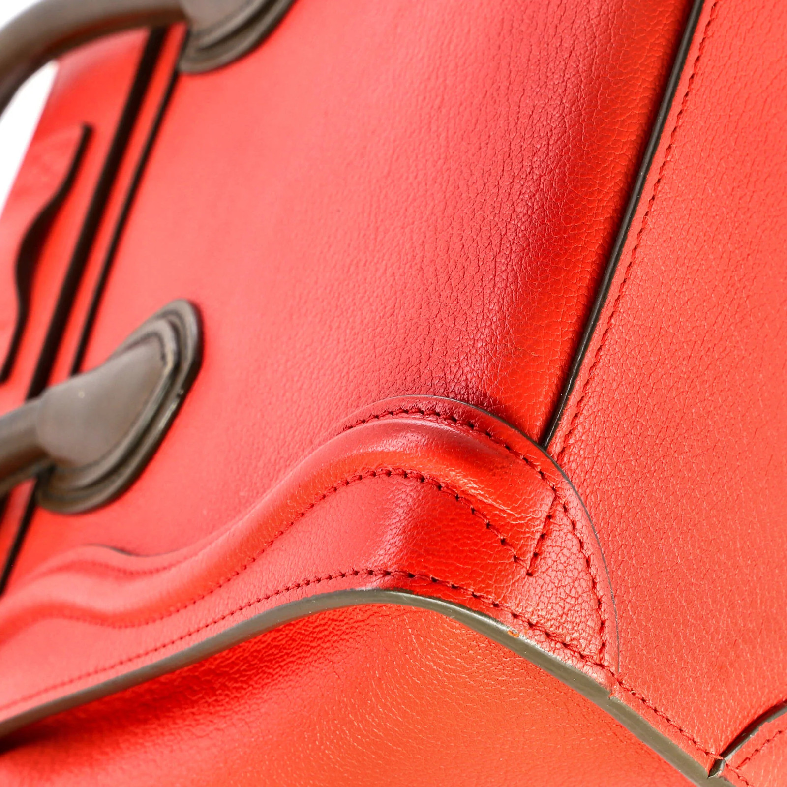 Celine Bicolor Luggage Bag Grainy Leather Nano