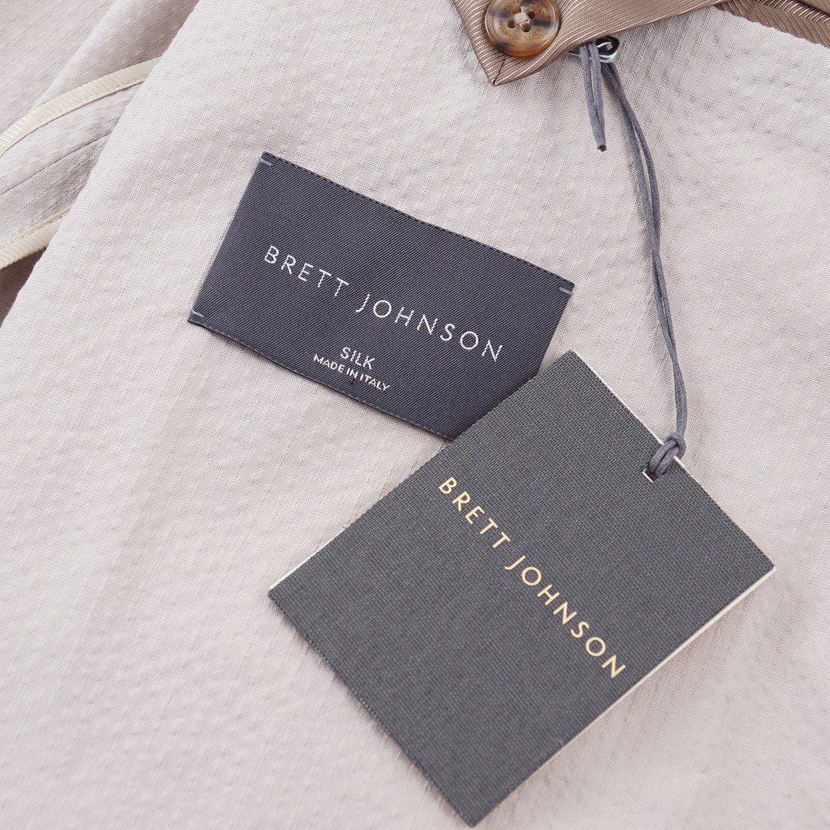 Brett Johnson Lightweight Seersucker Silk Sport Coat 42R (Eu 52) NWT