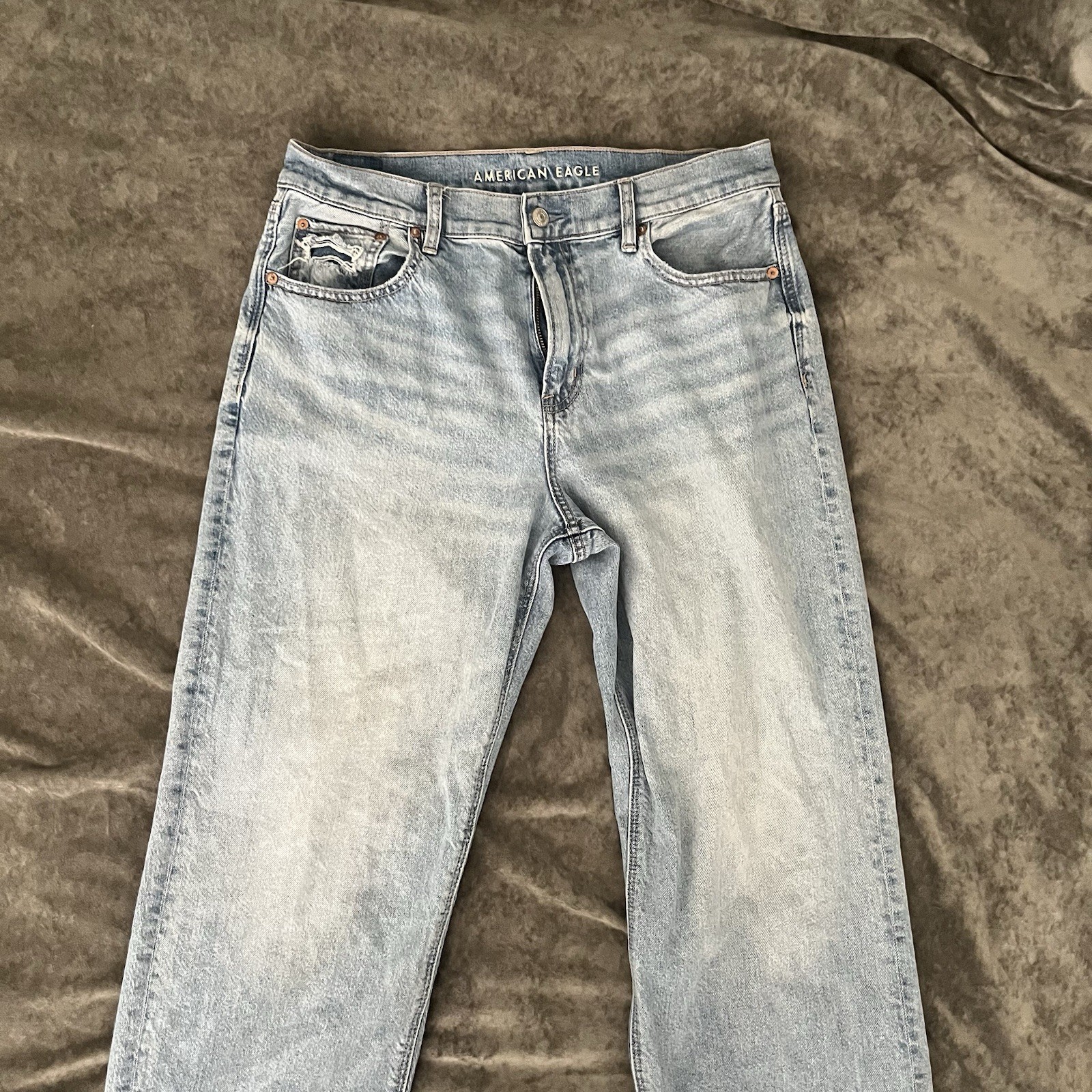 American Eagle Jeans Light Wash Strigid Size 10