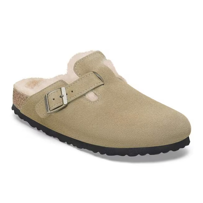 NWT Birkenstock Boston Shearling Suede Leather Unisex Adults All Size