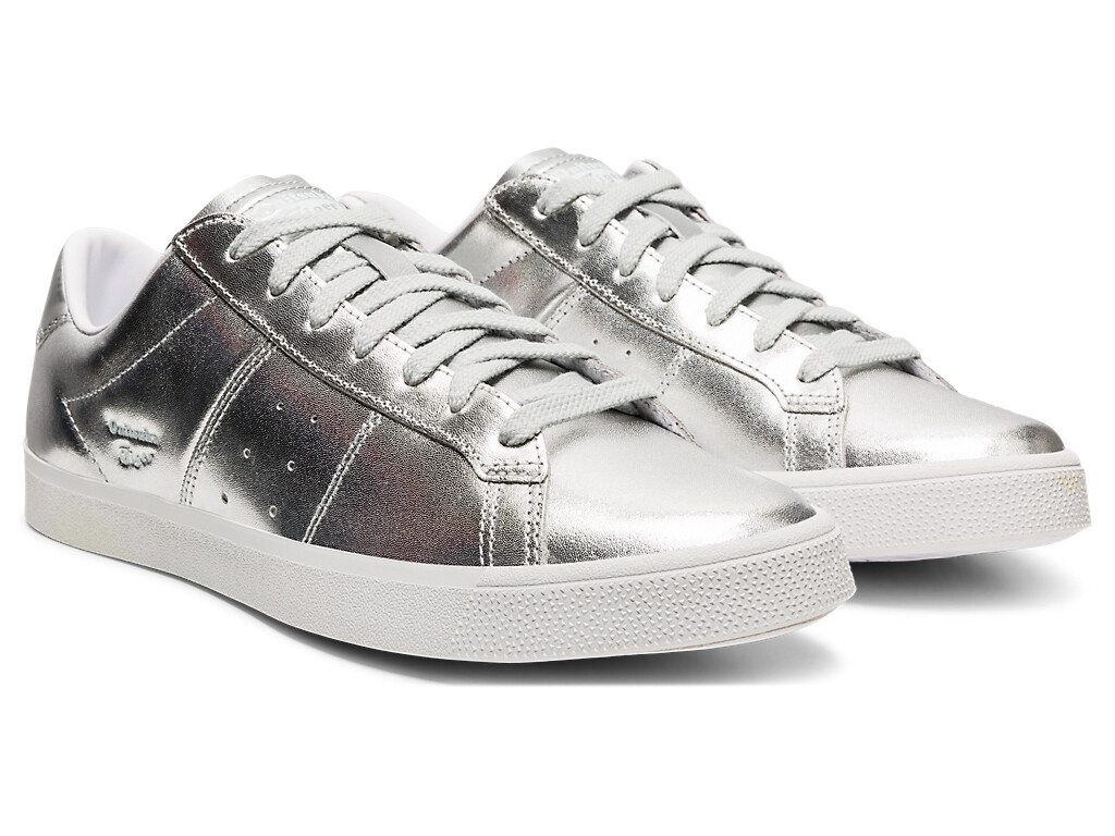 ASICS Onitsuka Tiger LAWNSHIP3.0 1183A568 SILVER WHITE BLACK US Saize 4 -11H DHL
