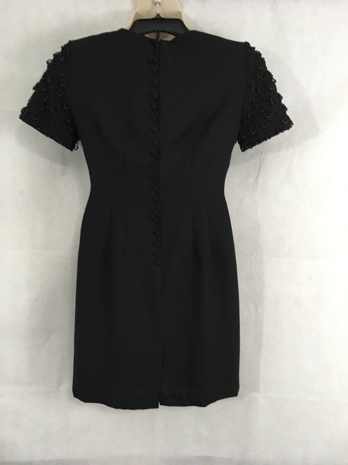 JESSICA HOWARD Petite Woman’s Beaded Little Black Dress Size 8P
