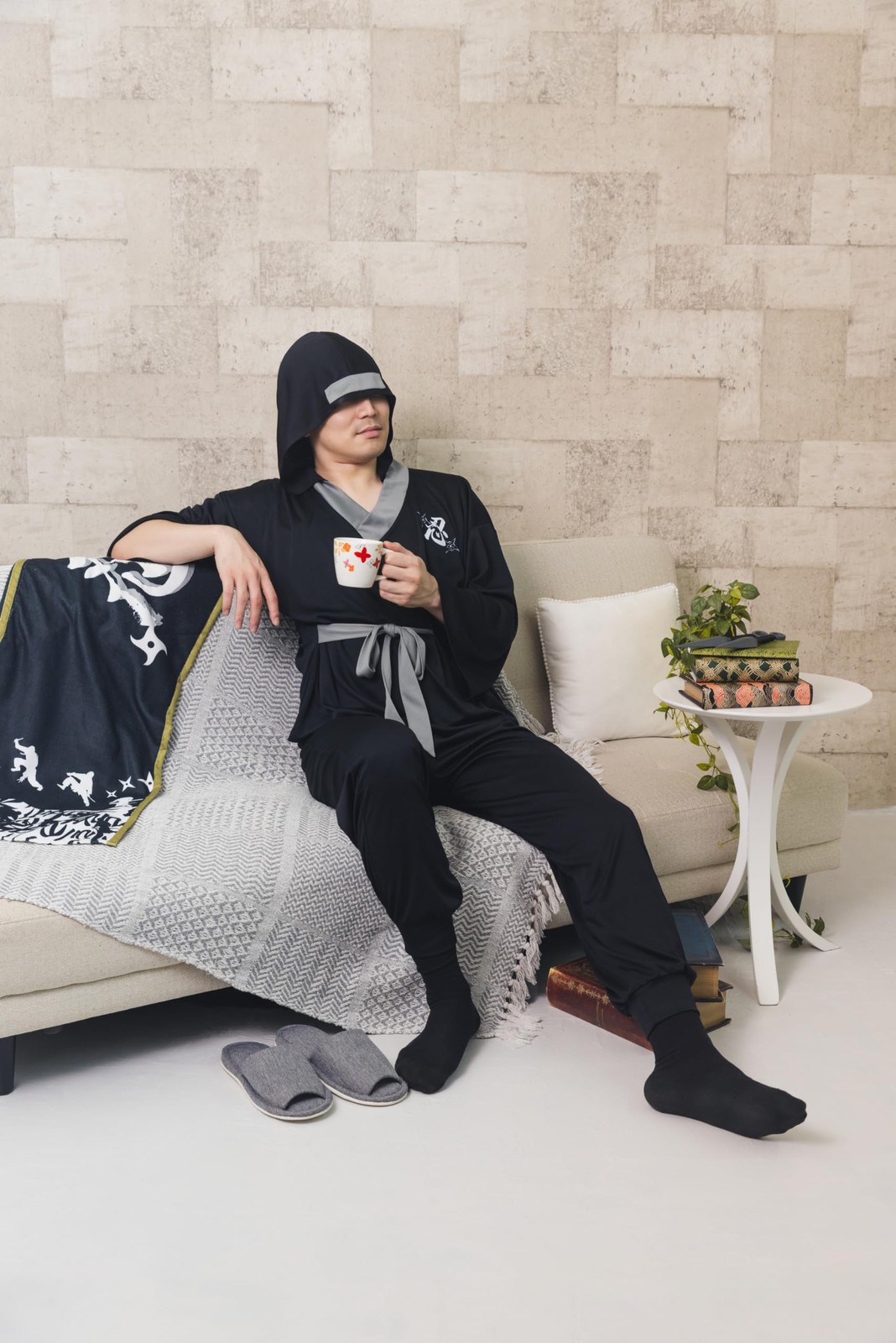 Cosplay Halloween Lounge Ninja Wear Unisex 3L Black