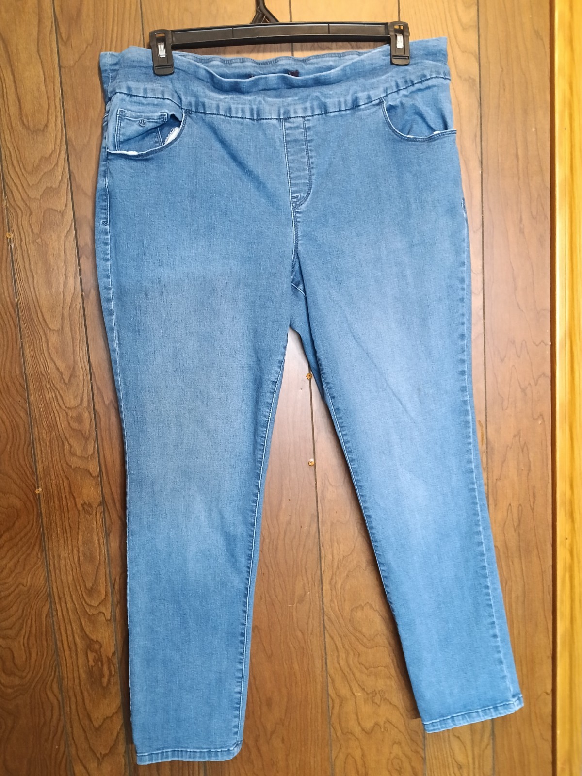 Gloria Vanderbilt Jeans Womens 18W Blue Amanda Pull On Jegging Stretch