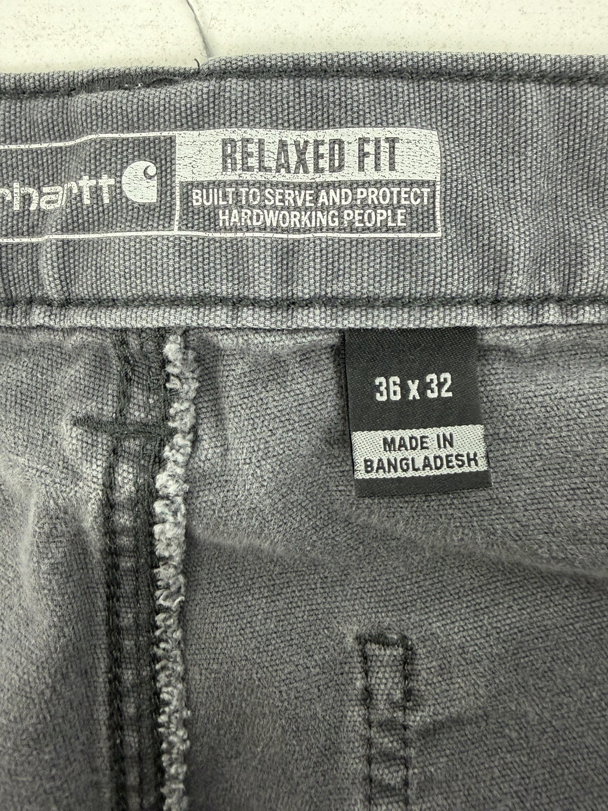 Carhartt Rugged Flex Double Front Work Pants Men 36×32 Relaxed Fit Canvas Utilit