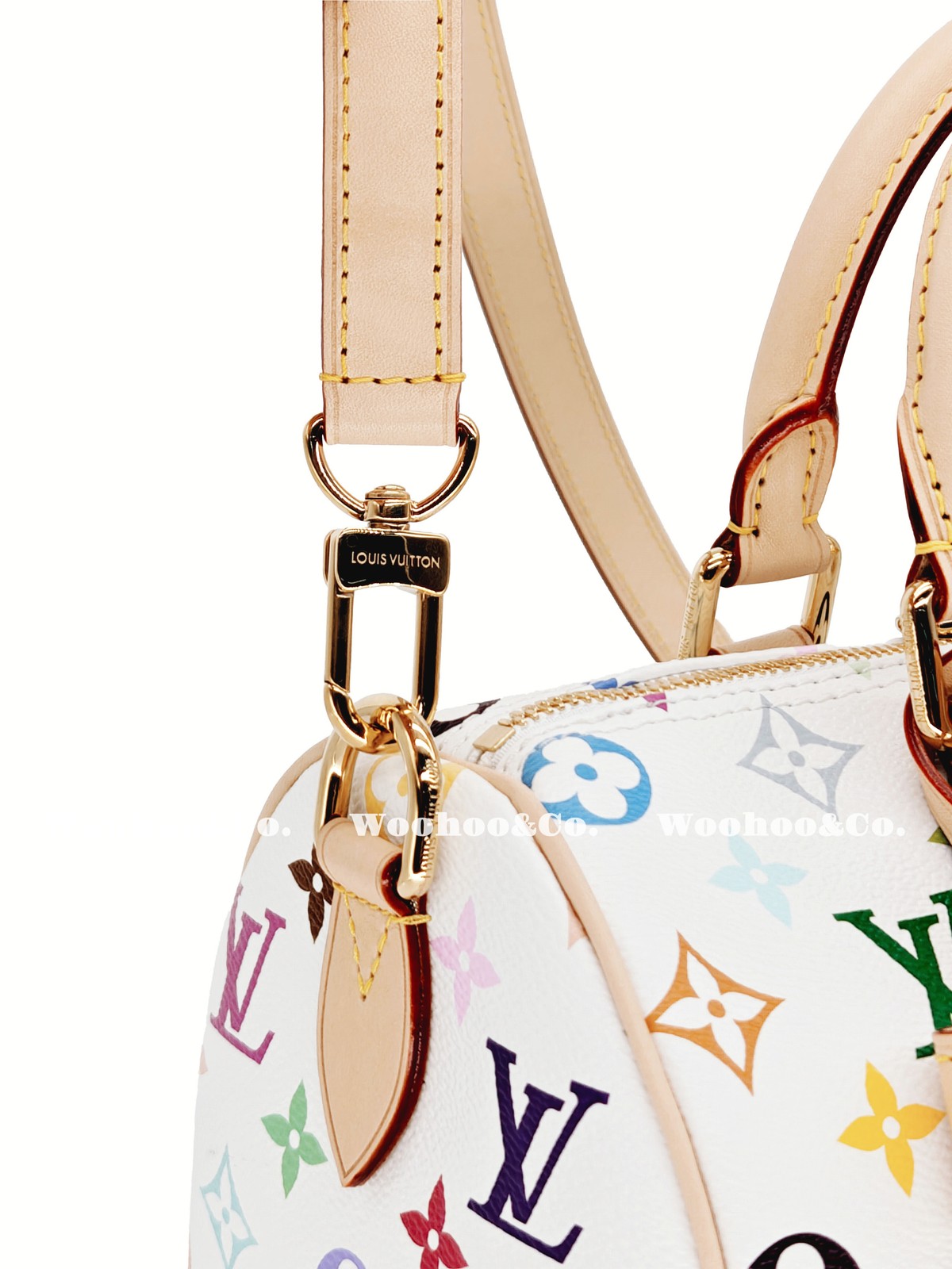 LOUIS VUITTON xTakashi Murakami Speedy BANDOULIERE Handbag Women’s 9.8x6x7.4 in