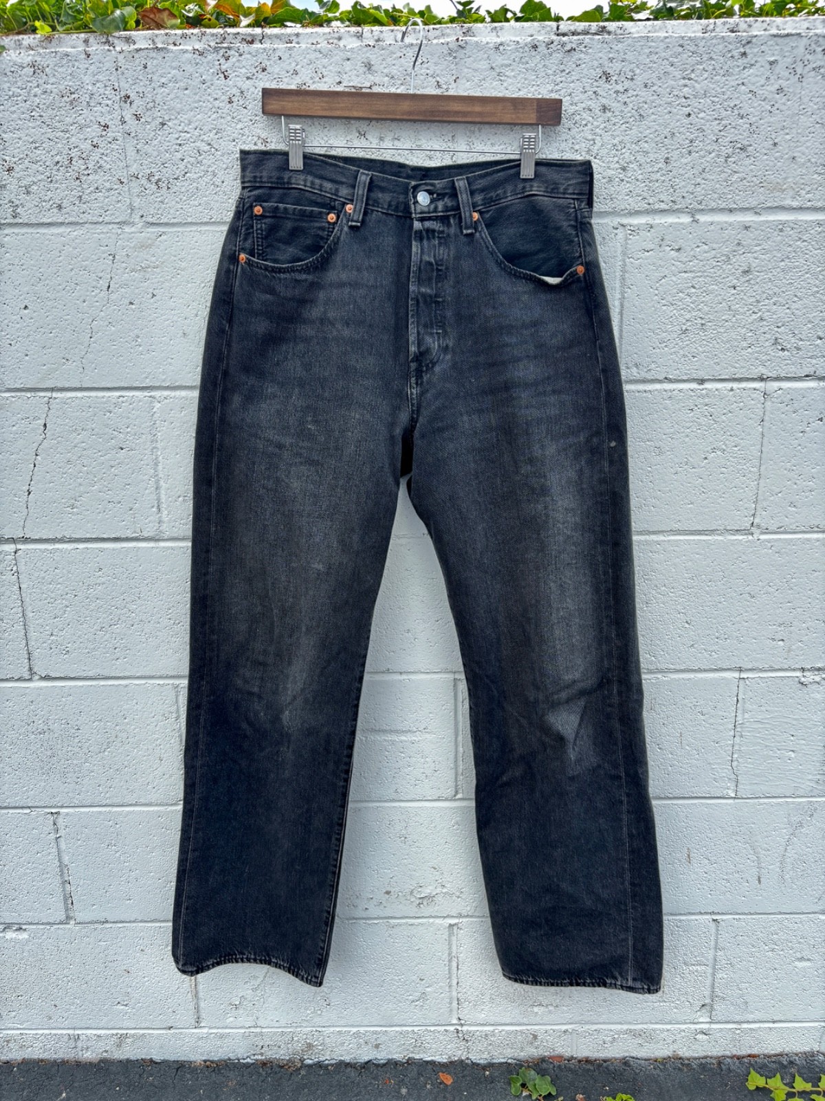 levis 501 loose premium selection faded black size 32 x 34 wide leg