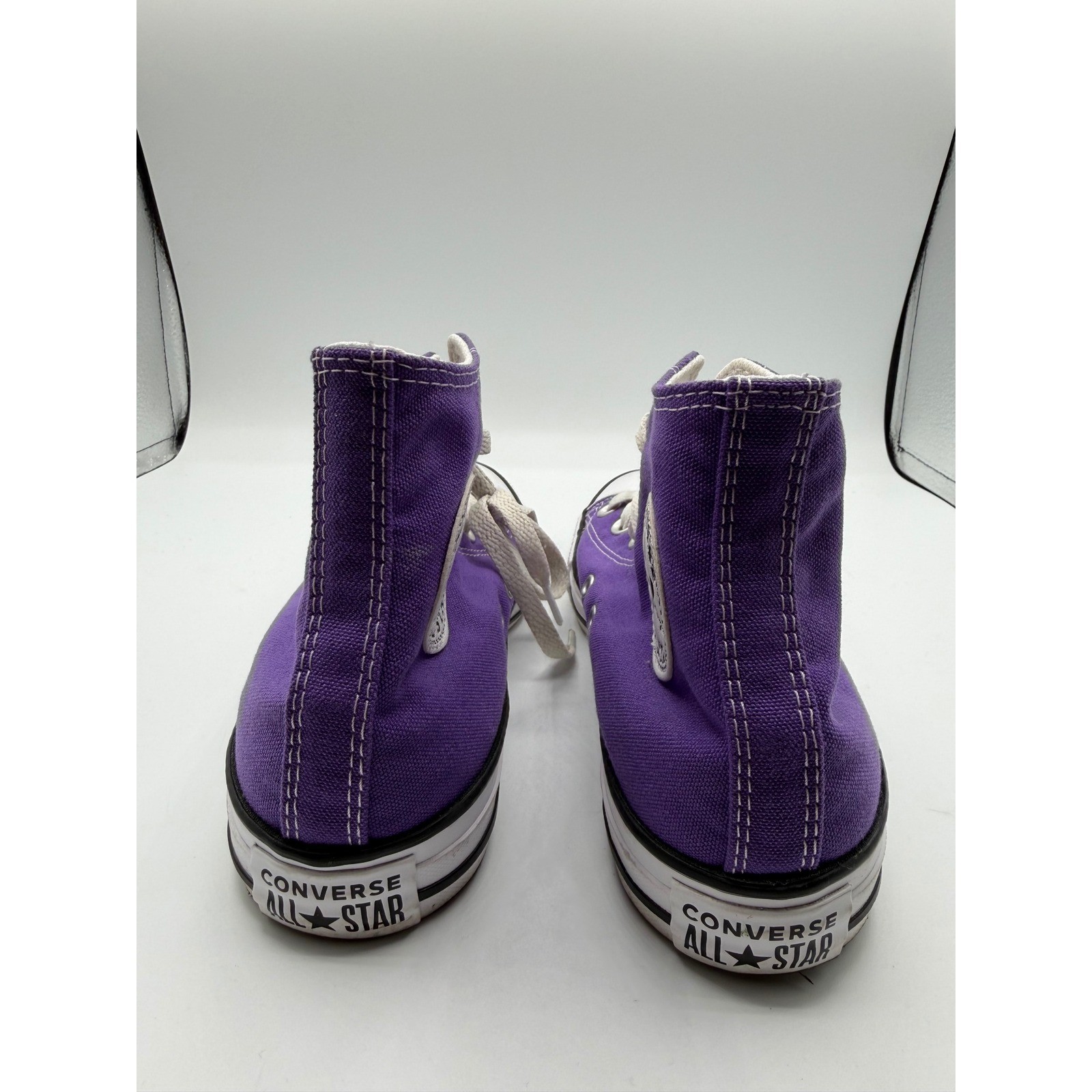 Converse Chuck Taylor All Star High Top Purple Canvas Sneakers 137833F w7.5